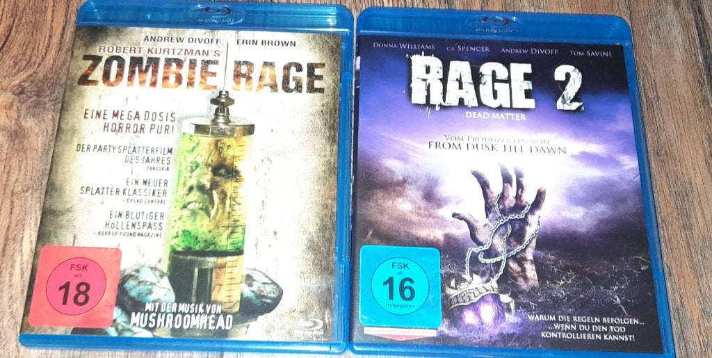 Rage 1 + 2 - Robert Kurzman - Engels gesproken, Horror, Engels, Vanaf 16 jaar, Verzenden