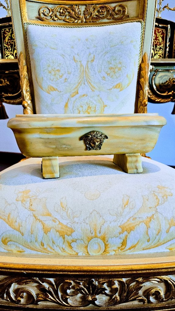 Versace marble sarcophagi - Gianni Versace - Beige - 27 cm, Ophalen, Gemerkt, Beige, Schaal