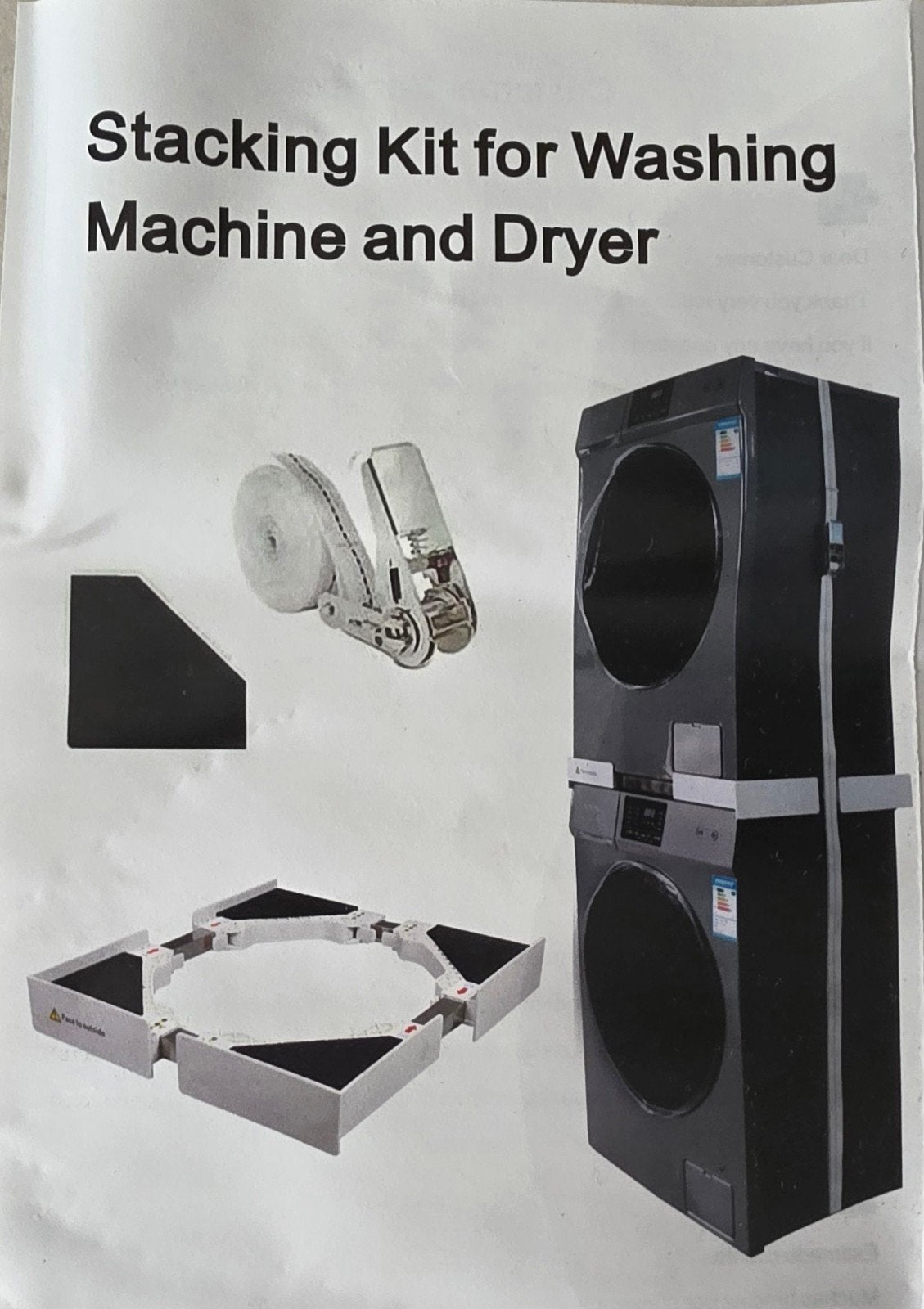 Stacking Kit for Washing Machine and Dryer, Ophalen of Verzenden