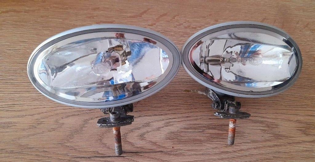 Hella Comet 2 X verstralers FF 100 origineel 12 volt vintage, Auto-onderdelen, Verlichting, Gebruikt, Ophalen of Verzenden