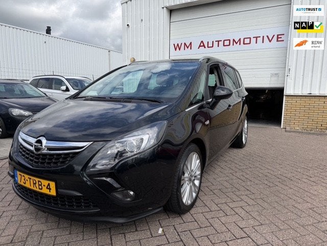 Opel Zafira Tourer 1.4 Cosmo AUTOMAAT, Auto's, Opel, Euro 5, Stof, Zwart, 4 cilinders