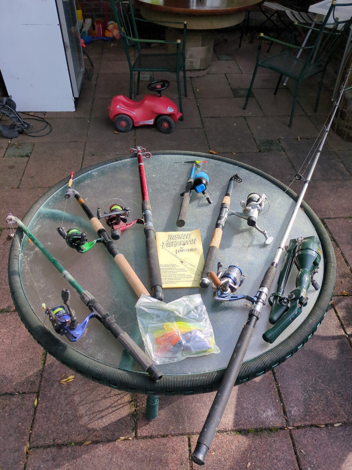 Diverse vishengels en molens, Watersport en Boten, Ophalen of Verzenden, Gebruikt, Werphengel