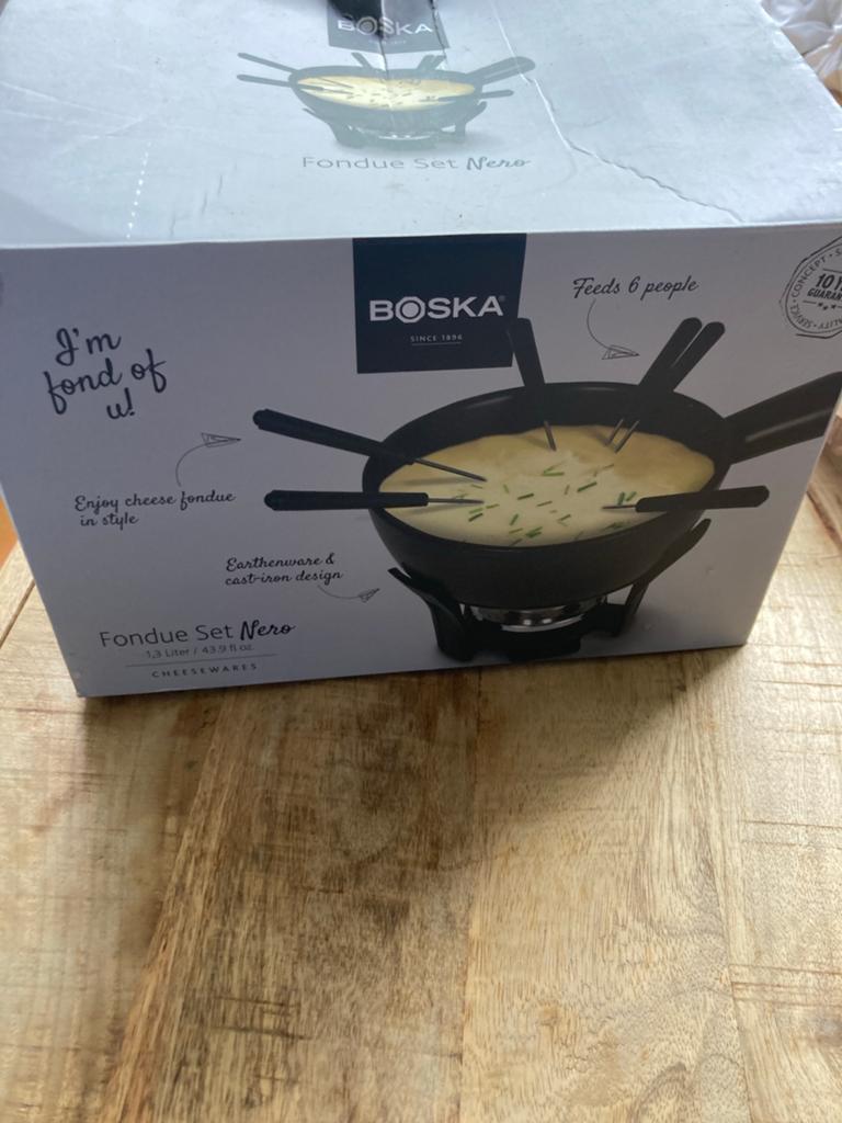 Boska Fondue Set Nero, Ophalen of Verzenden, Zo goed als nieuw, Brander, Fondueset