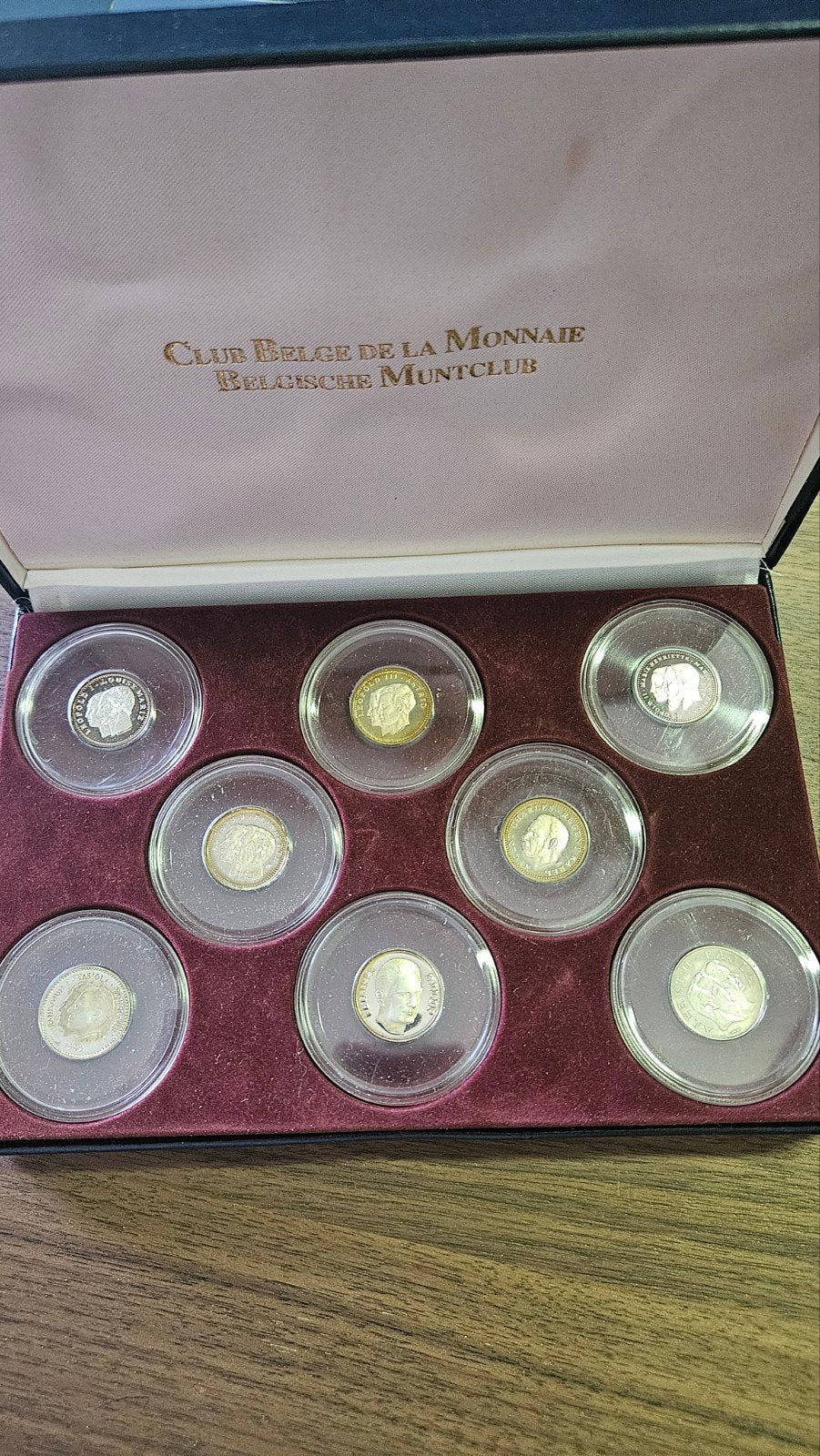 Set belgisch koningshuis in zilver, Ophalen of Verzenden, Zilver