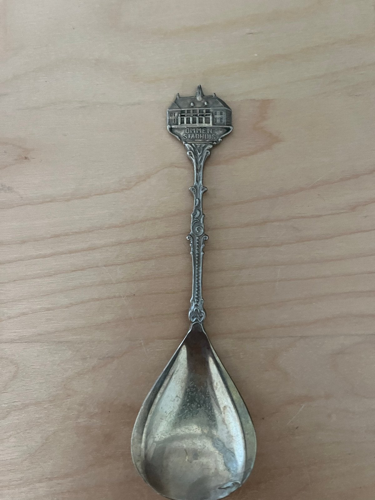 Vintage verzamellepel Ommen Stadhuis, Ophalen of Verzenden