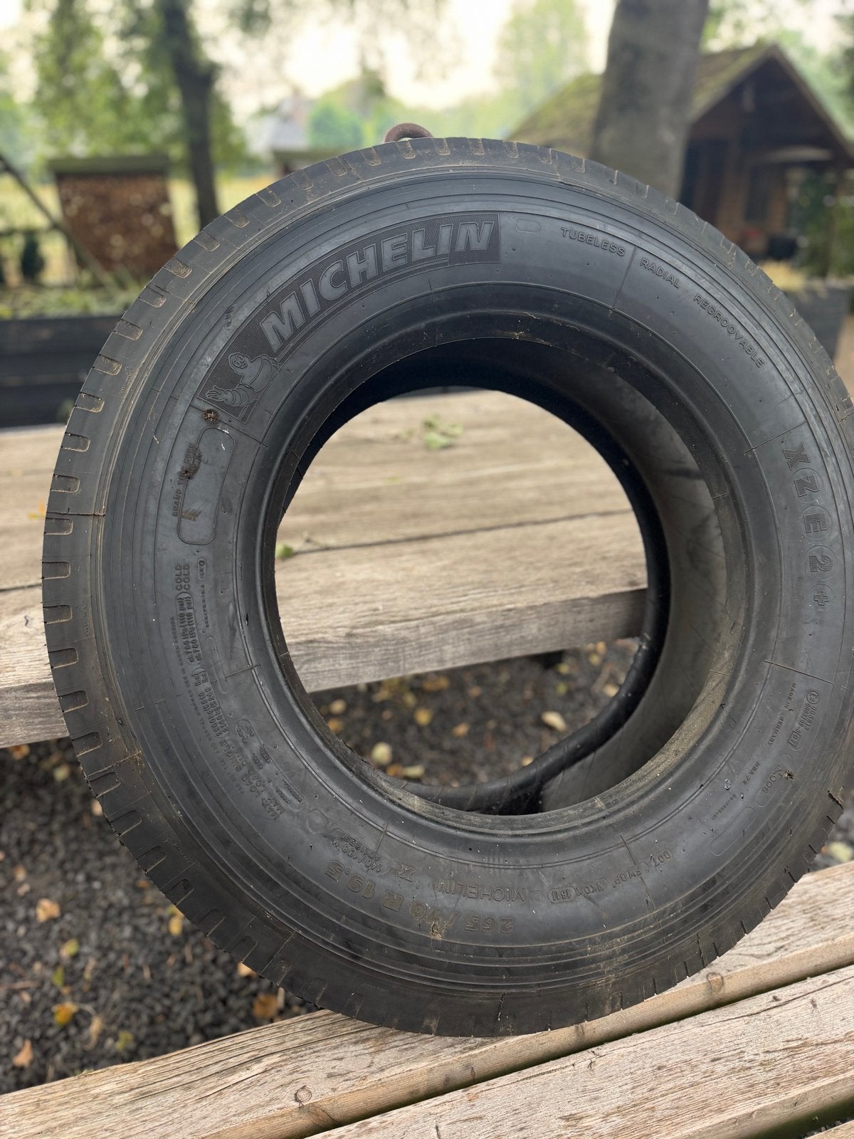 Schommelband  met oog van een vrachtwagen, Ophalen, Gebruikt, Schommel