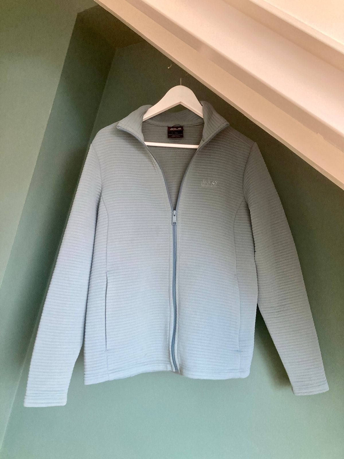 Jack Wolfskin Vrijetijdsjasje Maat L Grijsgroen, Ophalen of Verzenden, Gedragen, Maat 42/44 (L), Groen