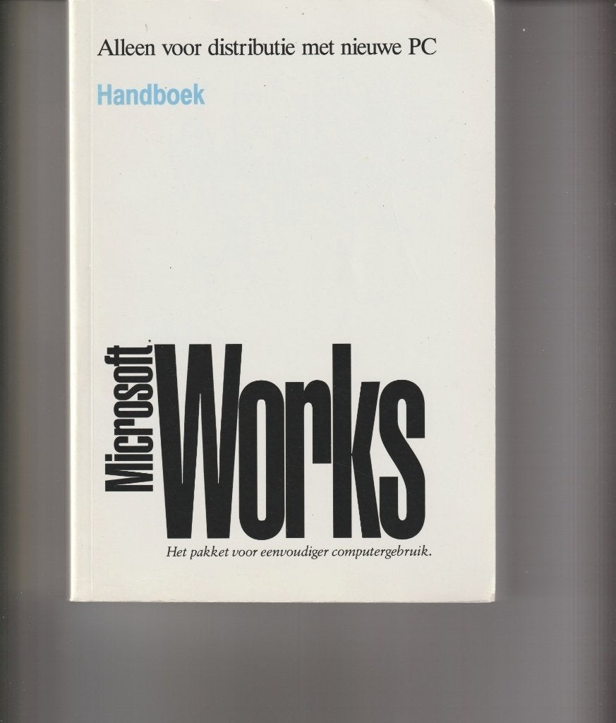 boek pc works, Verzenden, Beta, Zo goed als nieuw, WO