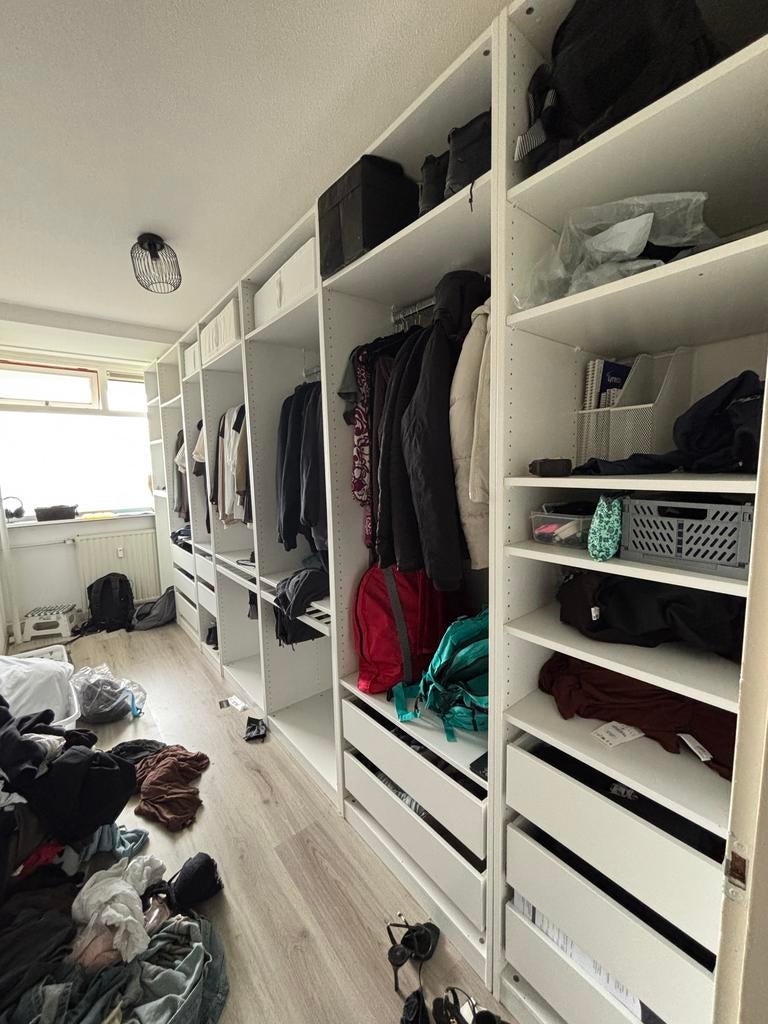IKEA PAX en PLATSA kasten inclusief lades en planken, Ophalen, Gebruikt, 200 cm of meer, Met lade(s)