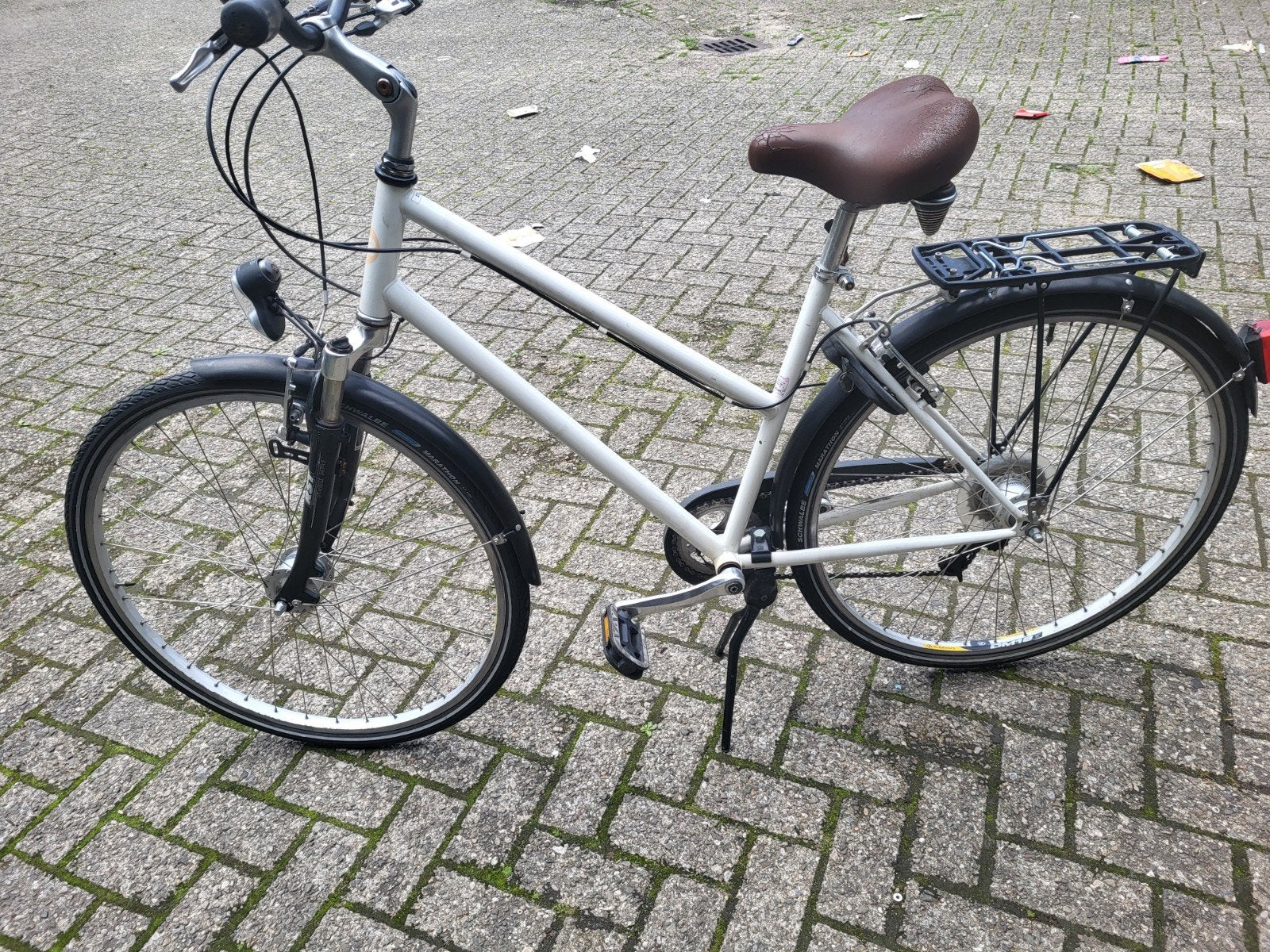 Station damesfiets 28 inch met 3x7 versnellingen, Overige merken, Minder dan 10 versnellingen, Gebruikt, Ophalen of Verzenden