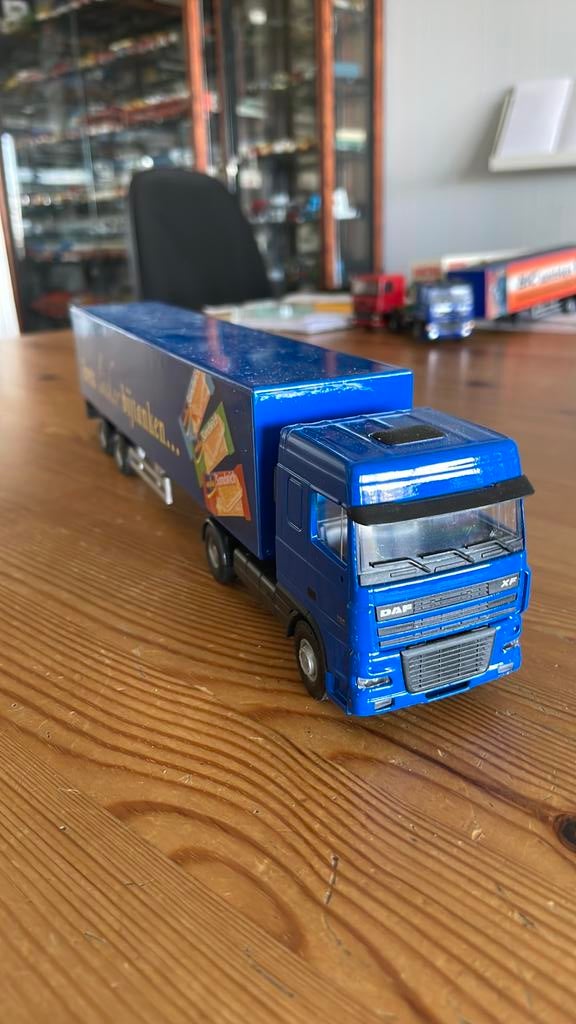 Daf XF 95 480 truck met oplegger “Wasa”, Ophalen of Verzenden, Zo goed als nieuw, Bus of Vrachtwagen, Lion Toys