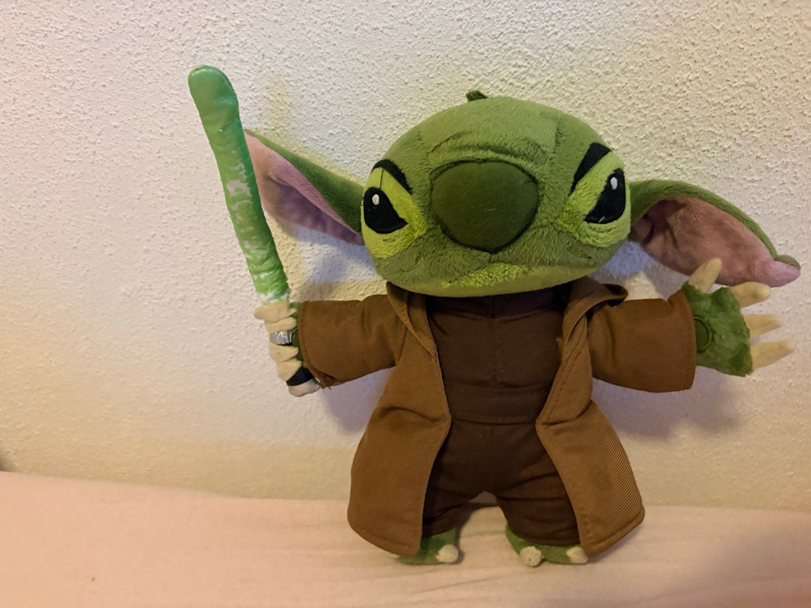 Star Wars Stitch Yoda Knuffel - Disney Pluche Speelgoed, Ophalen, Overige typen, Zo goed als nieuw, Middelgroot (20 tot 80 cm)