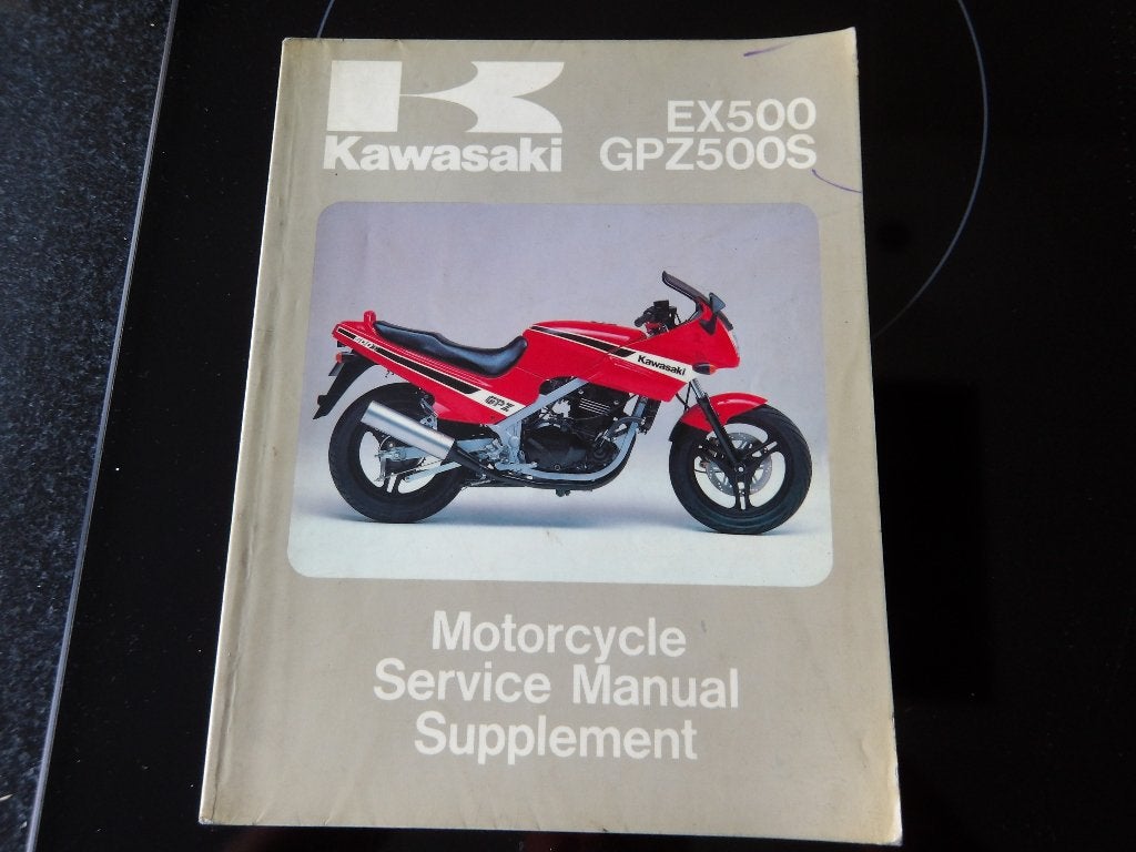 Kawasaki EX500 GPZ500S Service Manual Supplement 1987, Motoren, Handleidingen en Instructieboekjes, Ophalen of Verzenden, Kawasaki