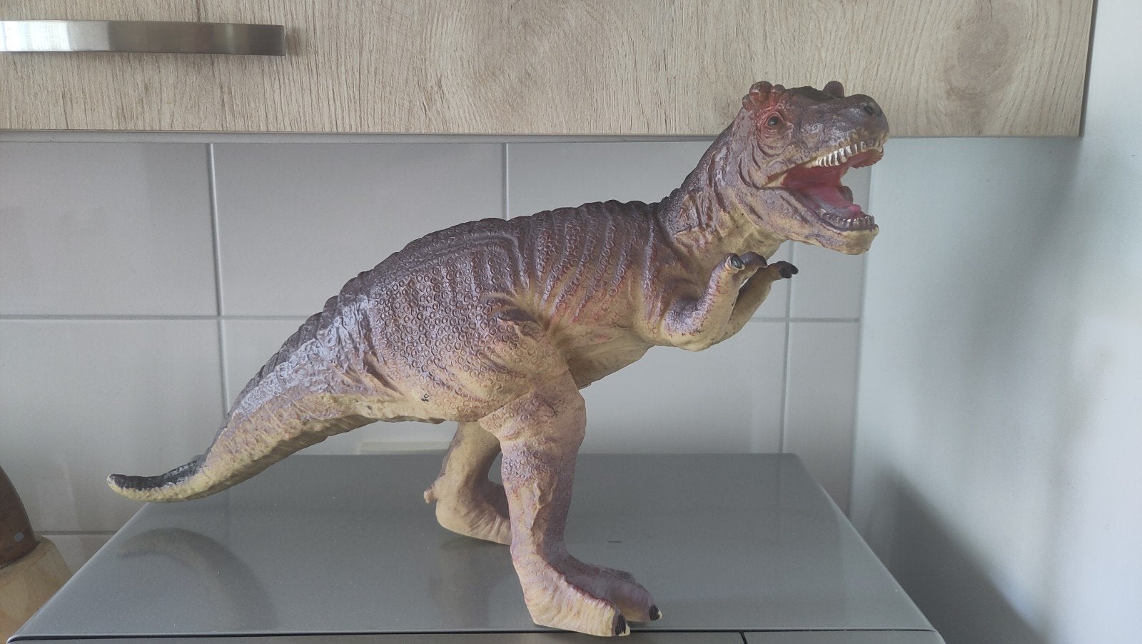 Grote realistische T-Rex dinosaurus speelfiguur, Ophalen of Verzenden, Zo goed als nieuw