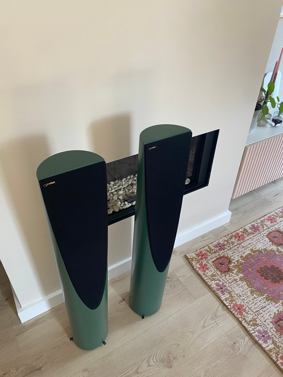 Mammoet V-Vox Quito hifi audio speakers- Nederlands design, Stereo speakers, Gebruikt, 60 tot 120 watt, Basreflex