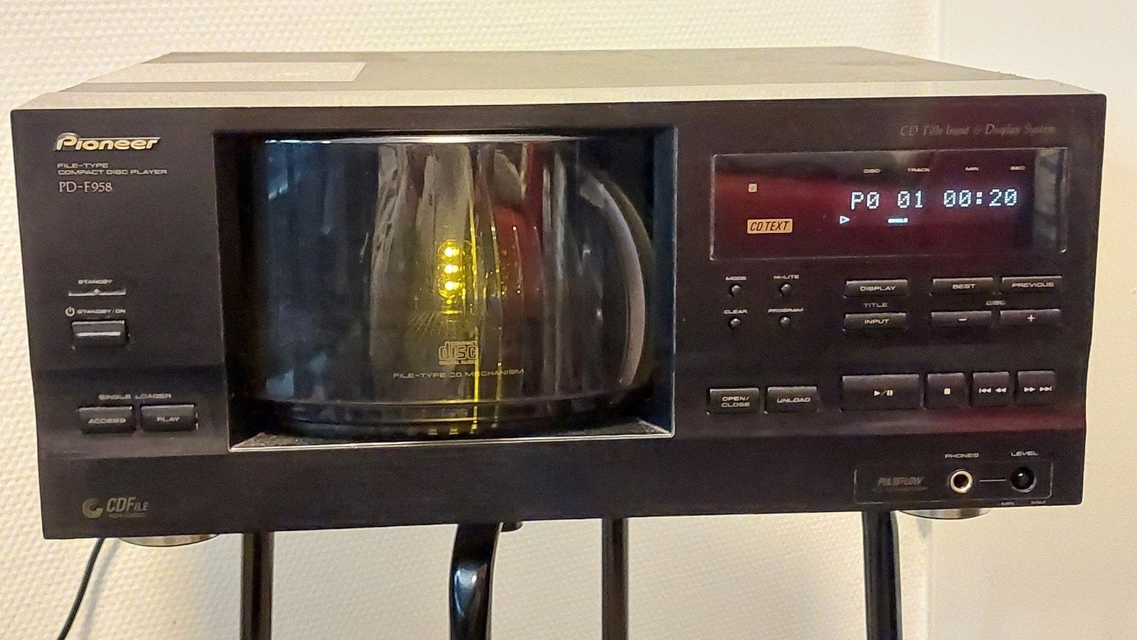 Pioneer PD-F958 File-Type Compact Disc Player, Audio, Tv en Foto, Cd-spelers, Ophalen of Verzenden, Zo goed als nieuw, Pioneer