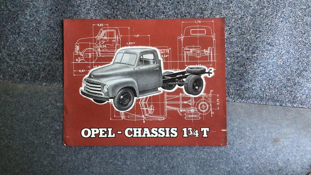 OPEL BLITZ “ BOLKOP”FOLDER ROND 1960 NOSTALGIE !, Boeken, Gelezen, Opel, Diverse auteurs, Ophalen of Verzenden