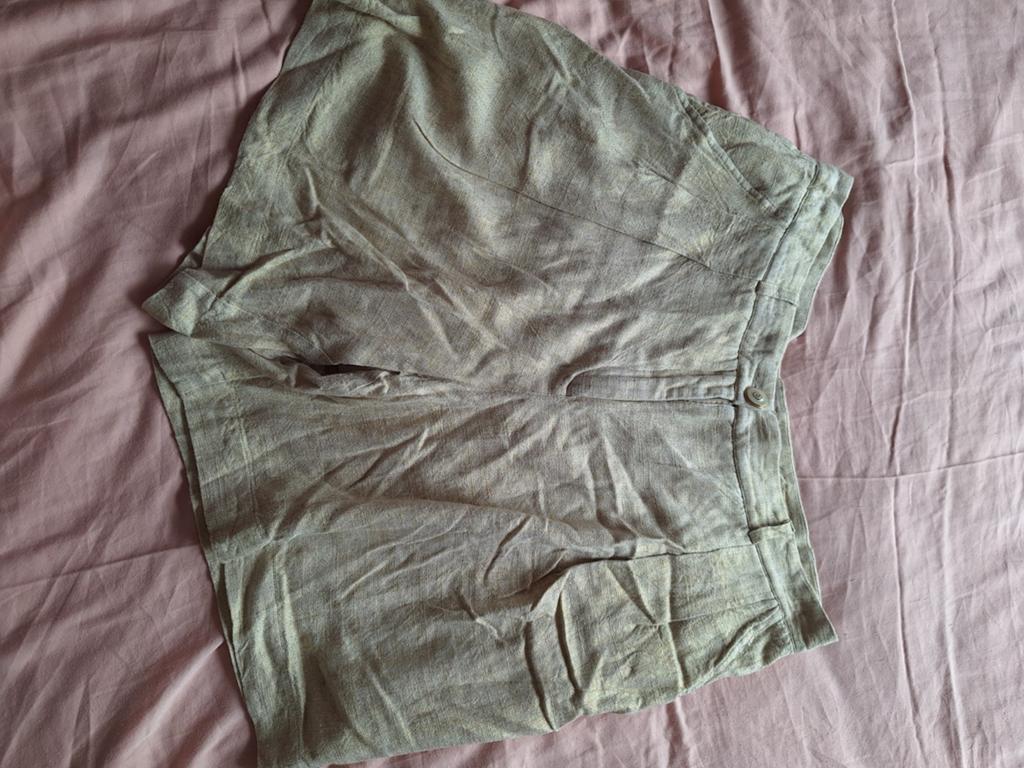 Linnen bermuda. Studio Anneloes. XL, Studio Anneloes, Kort, Beige, Maat 46/48 (XL) of groter