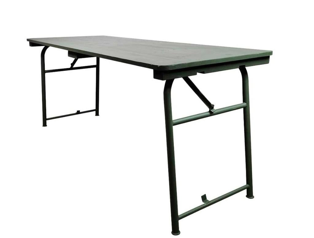 Army leger veld tafel bureau sidetable zwart, Ophalen