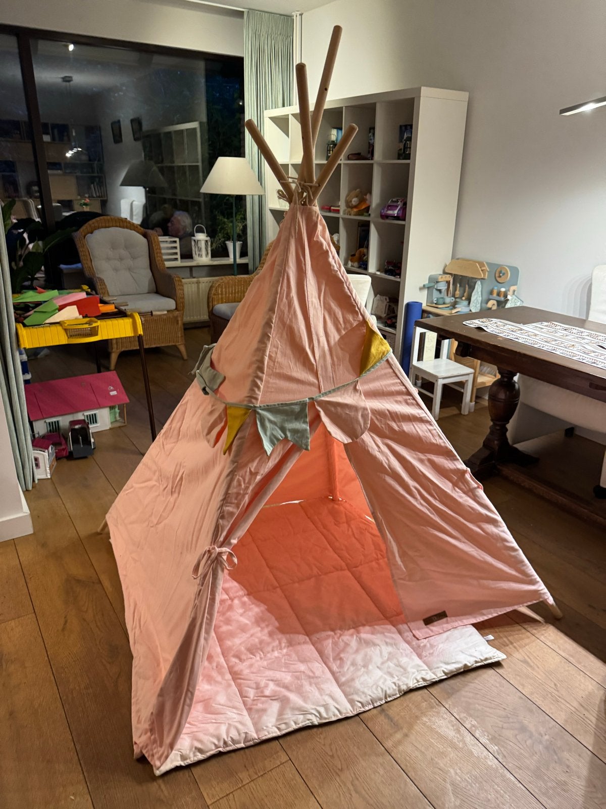 Little Dutch tipi speeltent met speelkleed, Ophalen, Gebruikt