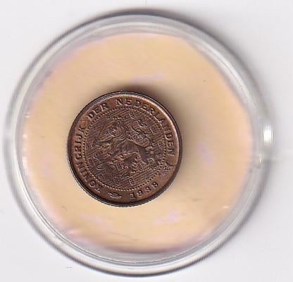 1/2 Cent 1938 ruim Zeer fraai met diverse muntkleuren, Postzegels en Munten, Munten | Nederland, Verzenden, Koningin Wilhelmina