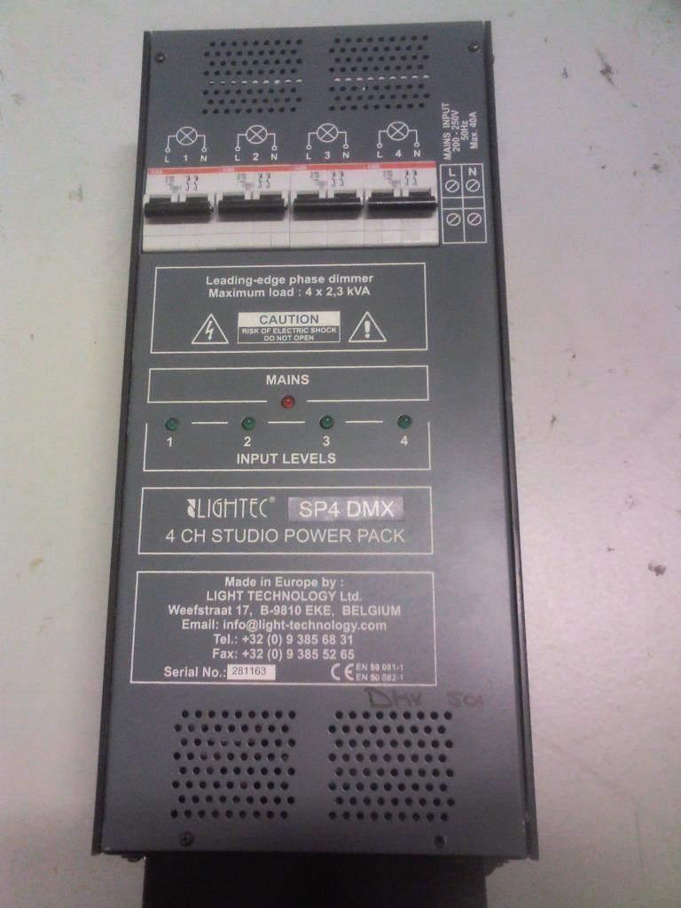 Lightec SP4, 4 kanaals dimmerpack DMX & analoog, Muziek en Instrumenten, Licht en Laser, Gebruikt, Licht, Ophalen