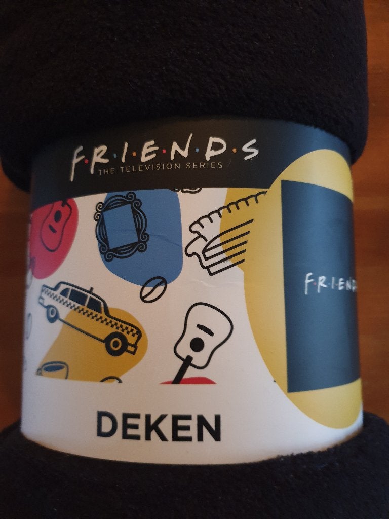Friends fleece deken, zwart, nieuw, Ophalen of Verzenden, Nieuw, Zwart