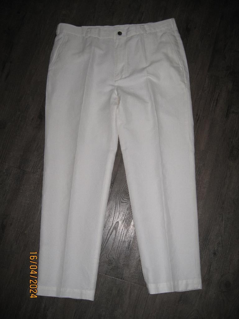 Brooks Brothers offwhite pantalon W38 L30 (maat 54), Maat 52/54 (L), Wit, Ophalen of Verzenden, Brooks Brothers