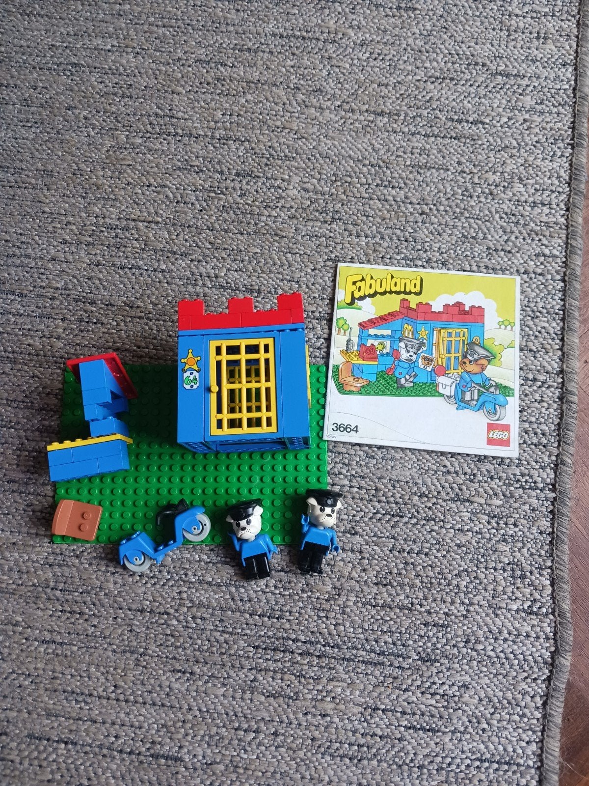 Lego Fabuland 3664 Politiebureau met handleiding, Ophalen of Verzenden, Gebruikt