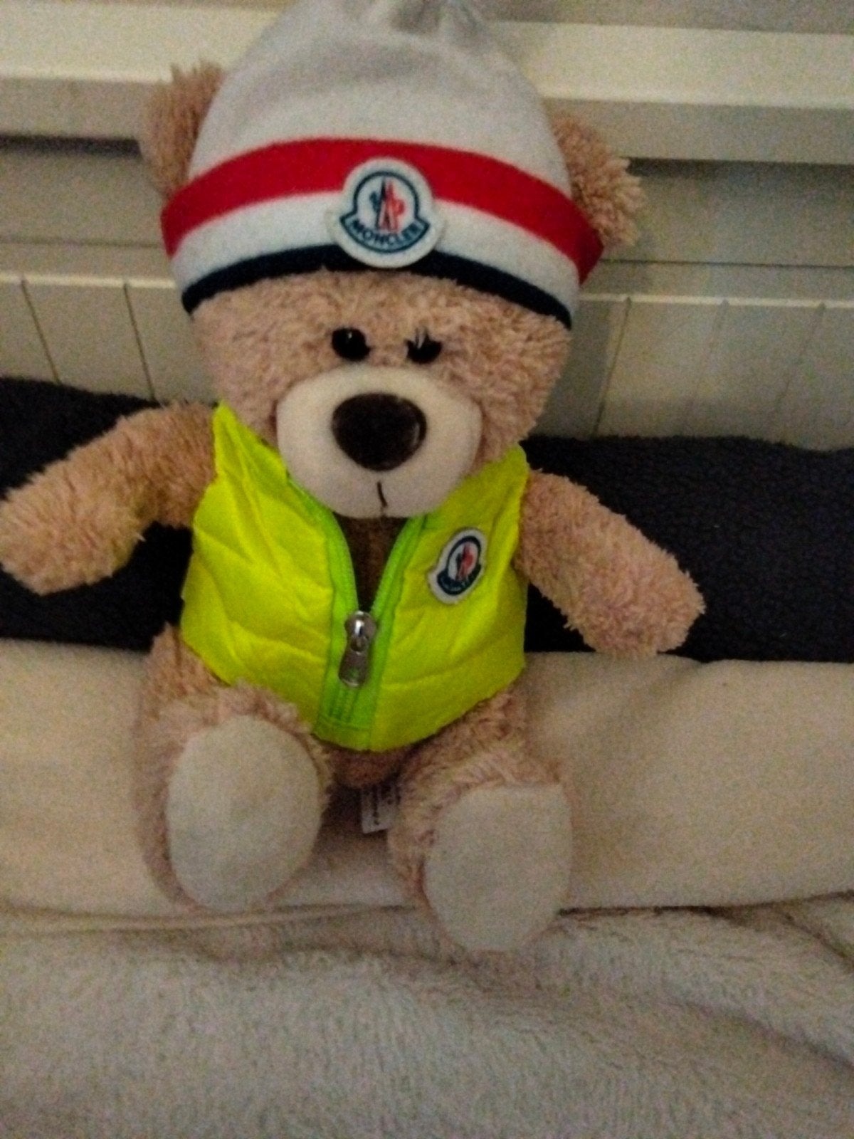 Moncler teddybeer met muts en bodywarmer, Kinderen en Baby's, Ophalen of Verzenden