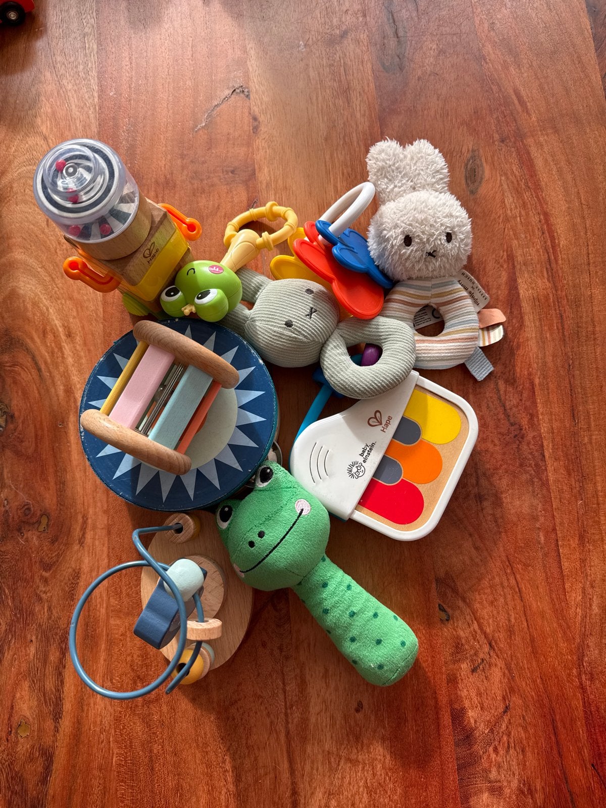 Diverse Baby Speelgoed Set - Rammelaars, Muziek en Meer, Ophalen, Gebruikt, Rammelaar, Met geluid
