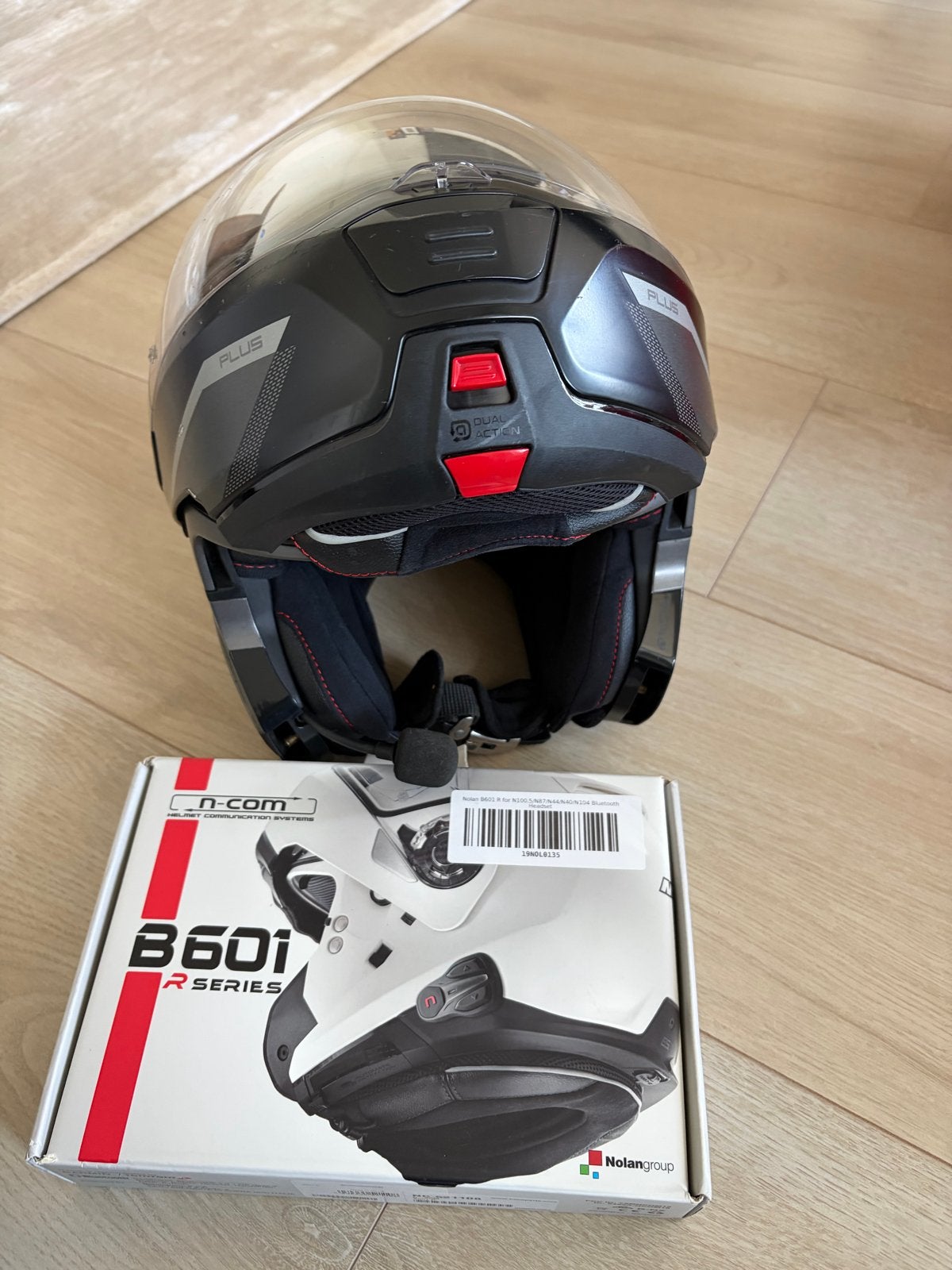Nolan N100-5 Plus Systeemhelm - Maat XL met ingebouwde com, Motoren, Ophalen, Systeemhelm, Heren, Nolan