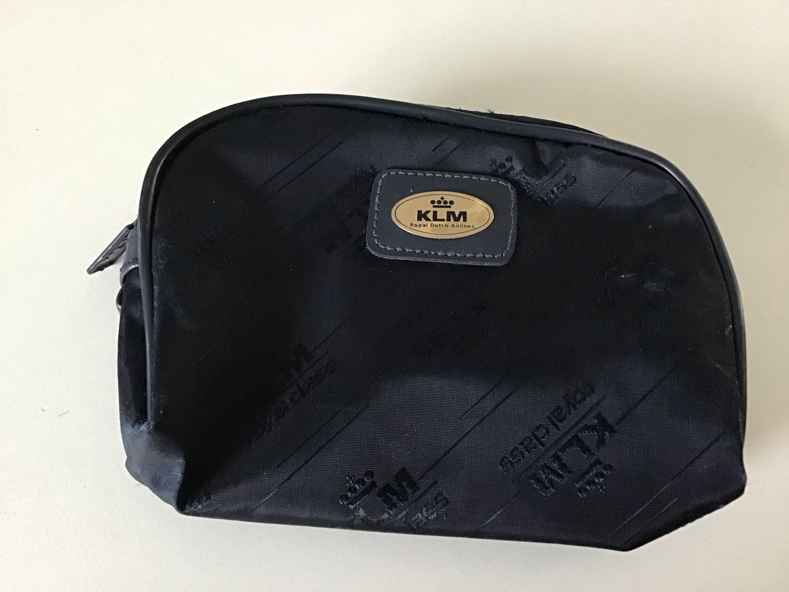KLM Royal Dutch Airlines toilettasje - Royal Class,als nieuw, Sieraden, Tassen en Uiterlijk, Ophalen of Verzenden, Nieuw, Blauw