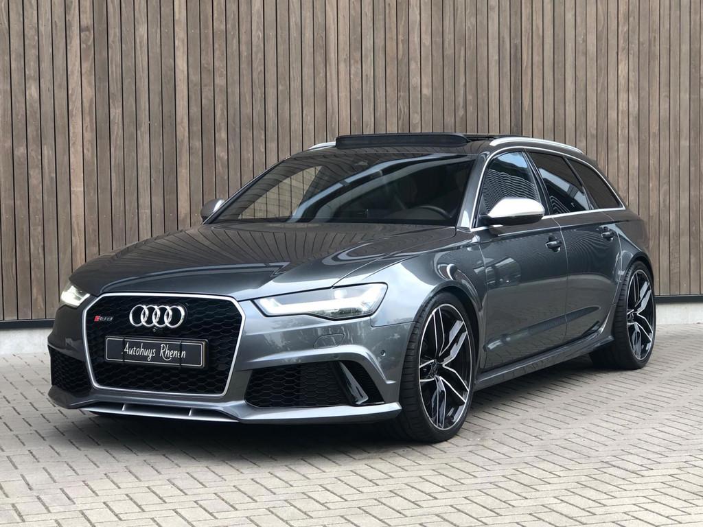 Audi RS6 Avant 4.0 TFSI quattro / Pano / Stuurverwarming /, Automaat, Gebruikt, 561 pk, Leder en Alcantara