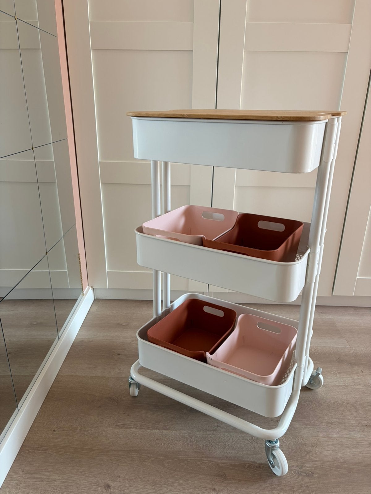 Ikea RASKOG trolley incl deksel en bakjes, Ophalen, Zo goed als nieuw