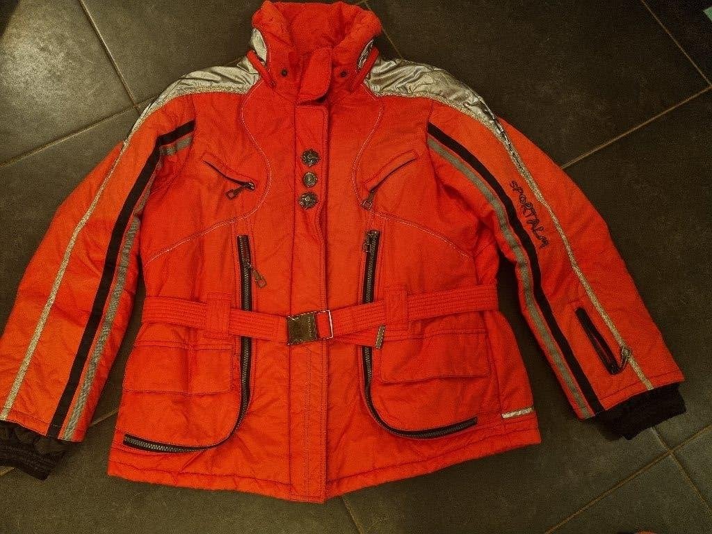 Sportalm vintage ski-jas rood maat, Maat 42/44 (L), Zo goed als nieuw, Rood, Sportalm