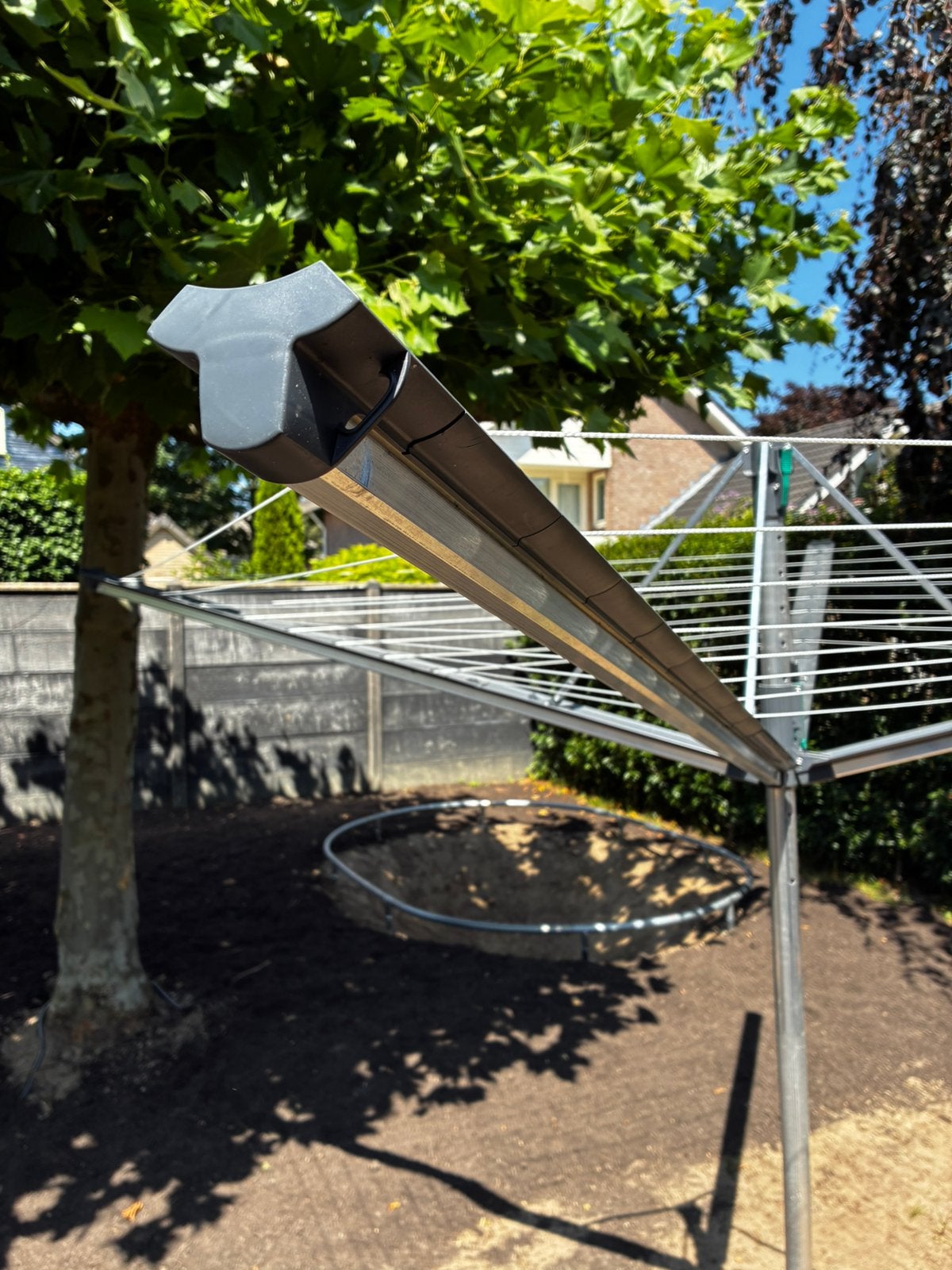 Leifheit Linomatic 500 plus antraciet met beschermhoes, Tuin en Terras, Droogmolens en Wasrekken, Ophalen, Zo goed als nieuw, Droogmolen