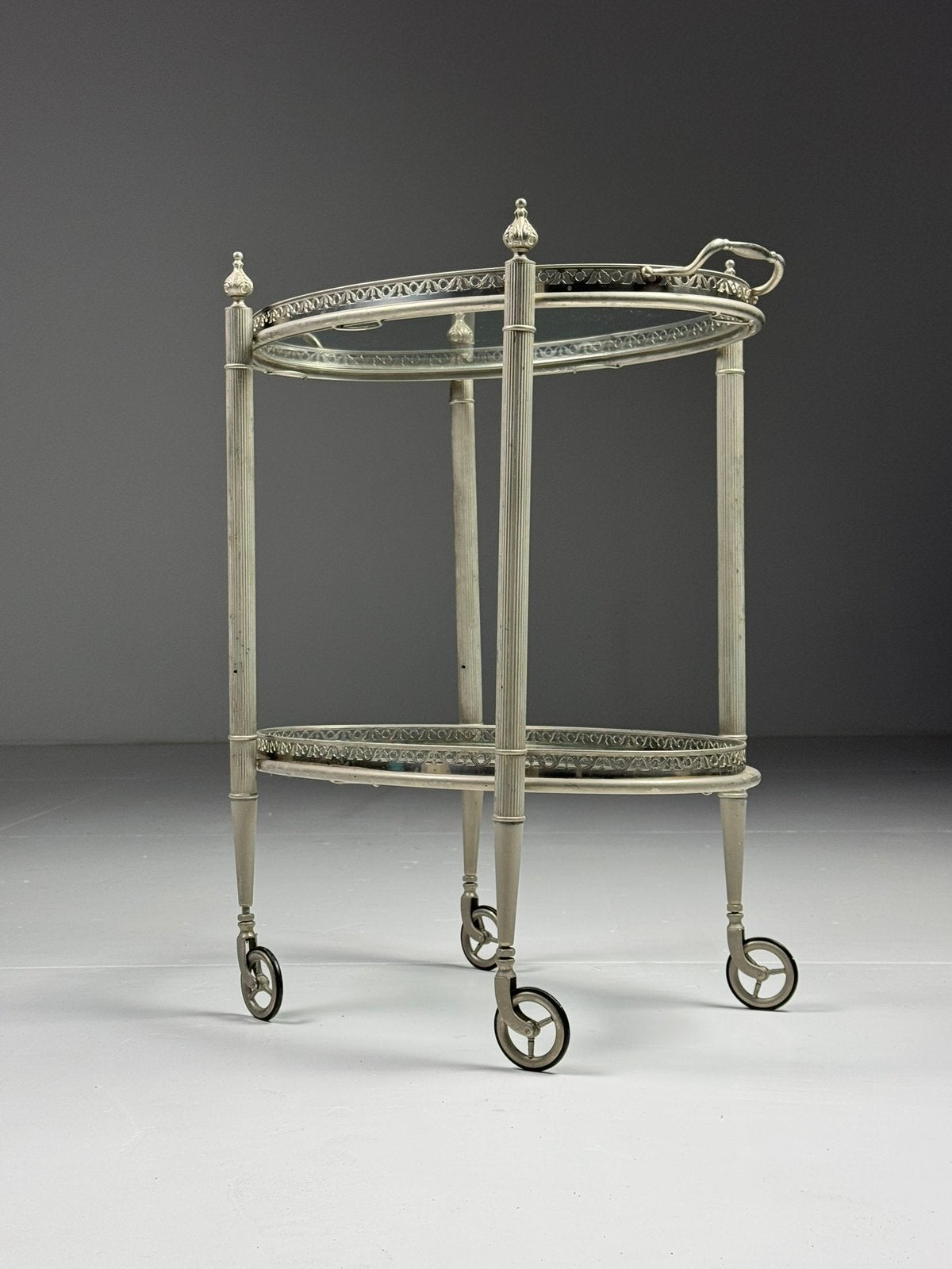 Metalen trolly mid century