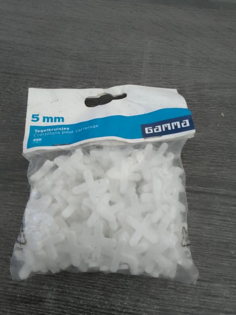 Tegelkruisjes 5 mm - Gamma (200 stuks), Doe-het-zelf en Verbouw, Tegels, Ophalen, Nieuw, Minder dan 20 cm, Minder dan 20 cm