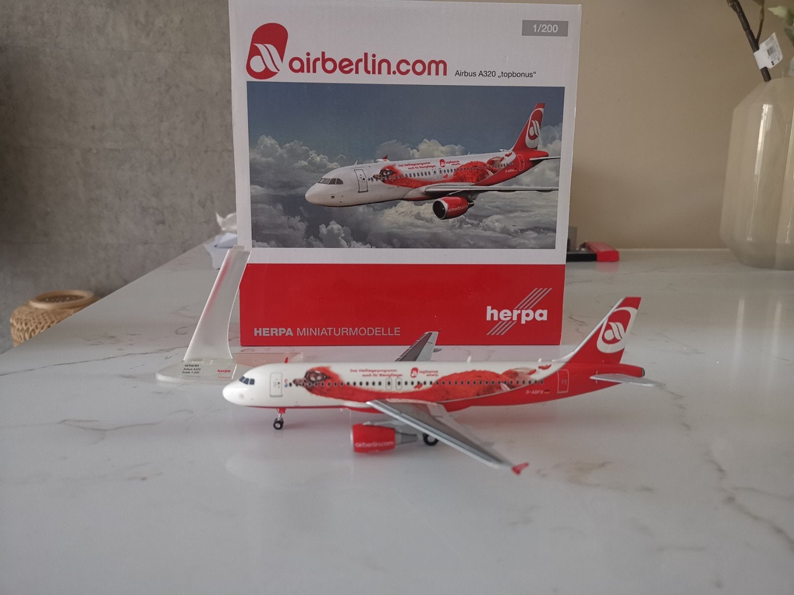 3x Air Berlin A320 and B737-800 Herpa200 1:200, Ophalen of Verzenden, 1:200 of kleiner, Overige merken