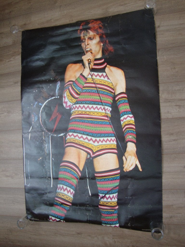 David Bowie - Ziggy Stardust periode, Ophalen, Deurposter of groter, Film en Tv, Rechthoekig Staand