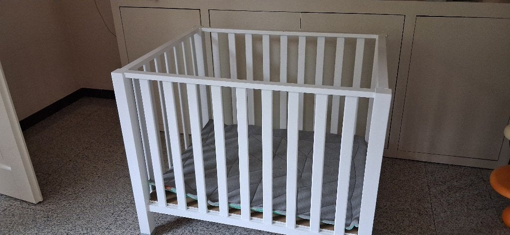 Mooie witte Bopita box  met Hangloose boxkleed/hangmat, Kinderen en Baby's, Ophalen, Gebruikt, In hoogte verstelbaar