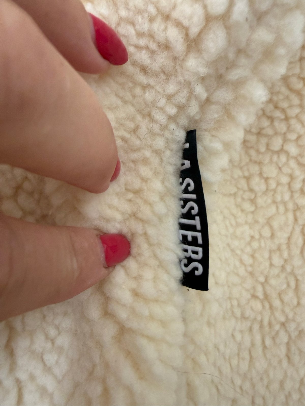 LA Sisters Teddy Jas Crème Maat M, Kleding | Dames, Ophalen of Verzenden, Zo goed als nieuw, Maat 38/40 (M), Beige