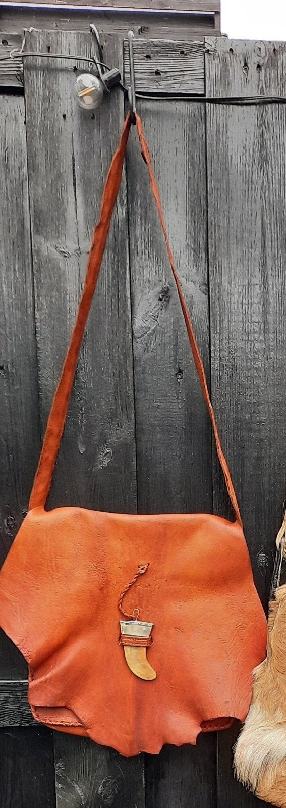 VINTAGE TAS UIT DE 70 JAREN / LEER, Ophalen of Verzenden, Zo goed als nieuw, Bruin, Leer