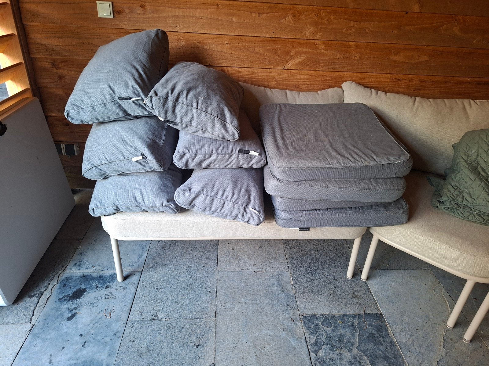 Tuinkussens, Ophalen, Gebruikt, Bank, Overige materialen