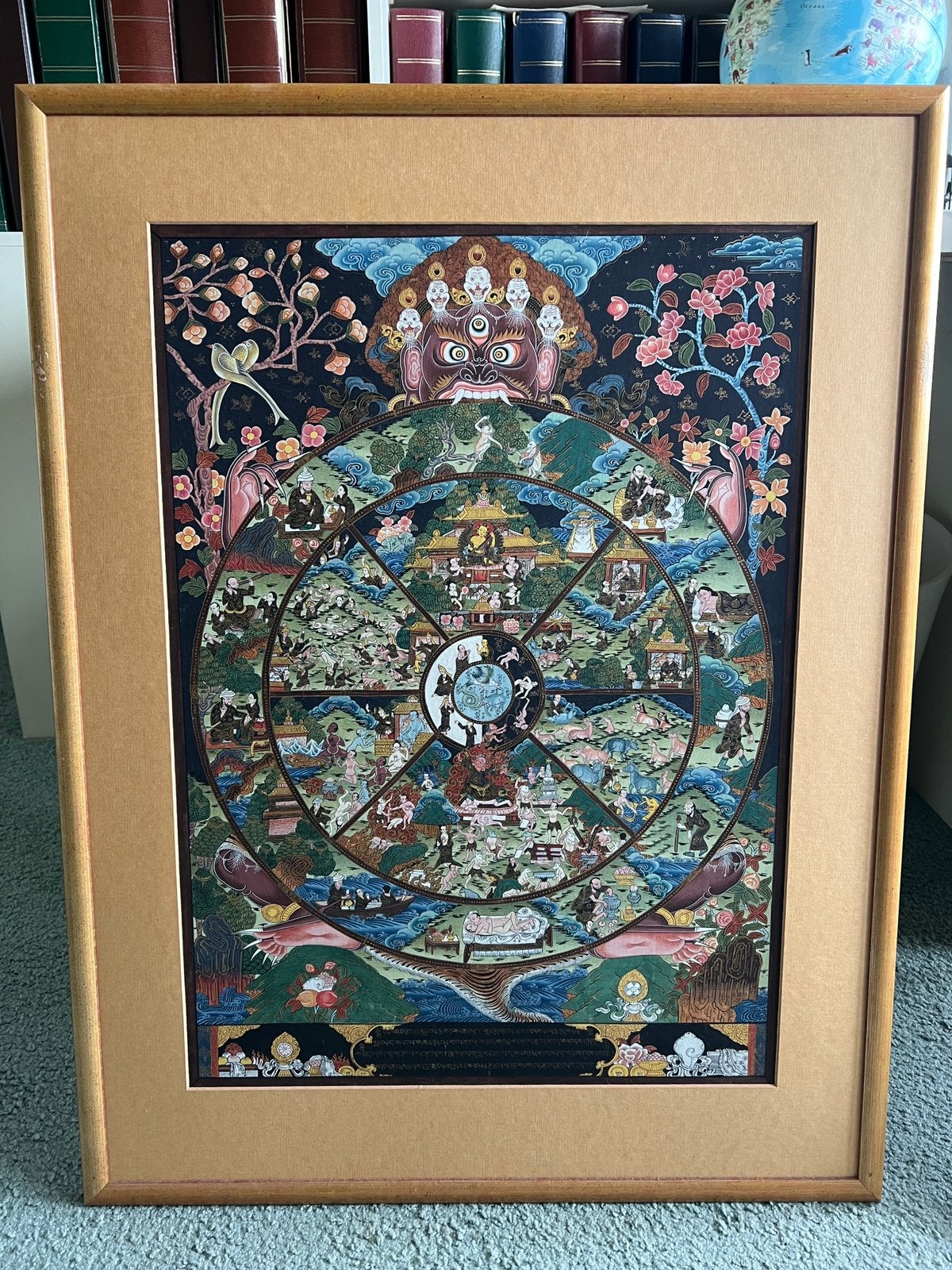 3x Boeddhistische Thangka, Ophalen