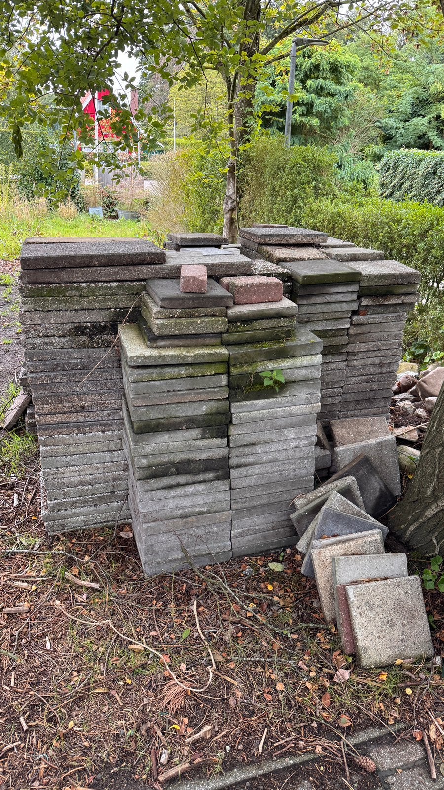 Grote partij gebruikte betontegels / klinkers / bestrating, Ophalen, Gebruikt, Klinkers, 10 m² of meer