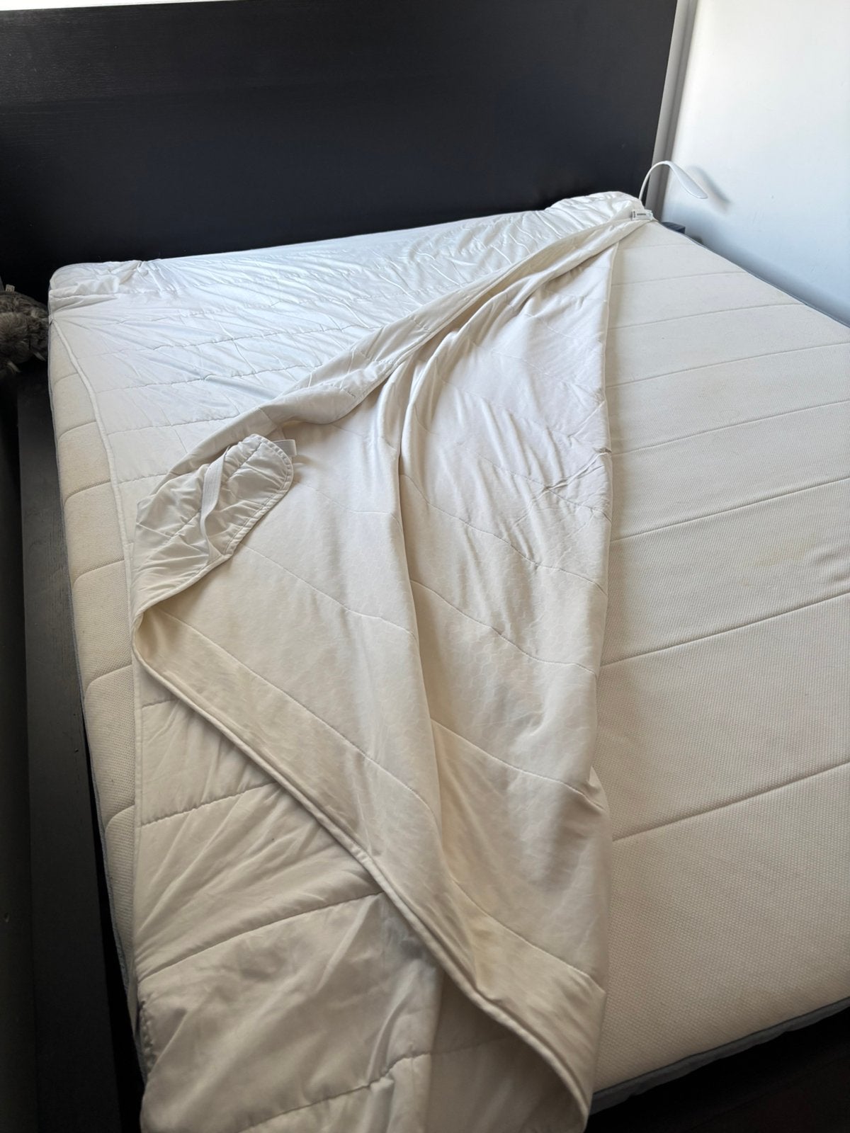 Malm bed van de ikea, Ophalen, Zwart, Tweepersoons, Zo goed als nieuw