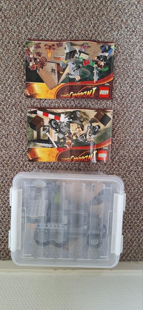 LEGO Indiana Jones sets 7620 en 7624 met instructies, Kinderen en Baby's, Speelgoed | Duplo en Lego, Gebruikt, Overige thema's
