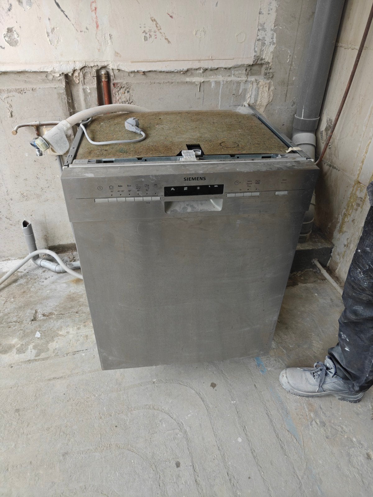 Siemens inbouw vaatwasser met Aquastop - Gebruikt, Gebruikt, Tussenbouw, Ophalen of Verzenden, 45 tot 60 cm